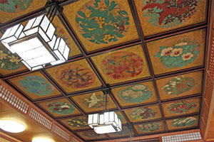 日本画家による天井画