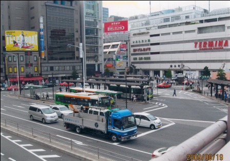 錦糸町駅とバスターミナル
