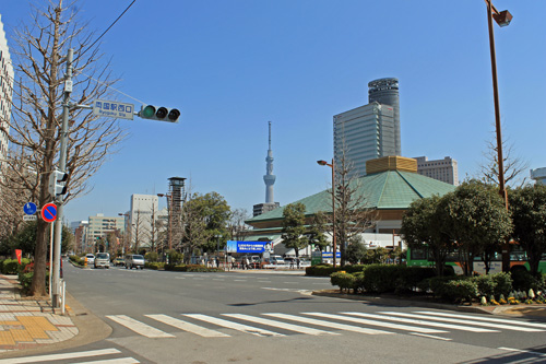 両国国技館付近