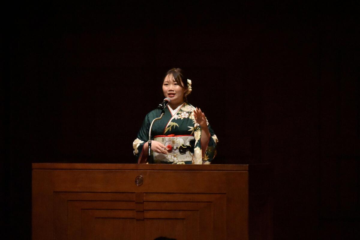 実行委員長による開会のことば