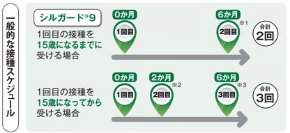 一般的な接種スケジュール