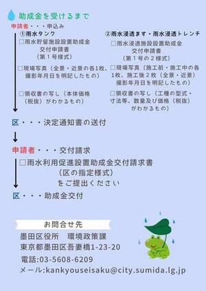 雨水助成制度チラシ