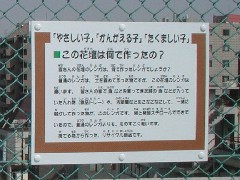 環境学習に関するサインプレート