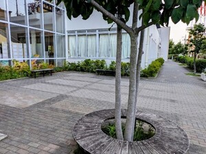 隅田小学校の前のベンチ