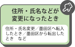 住所・氏名などが変更になったとき