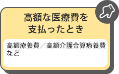 高額な医療費を支払ったとき