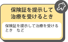 保険証を提示して治療を受けるとき