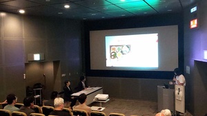 外国人の日本語発表会の様子の写真