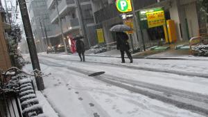 「雪の通勤帰り」　撮影者　石川旭さん