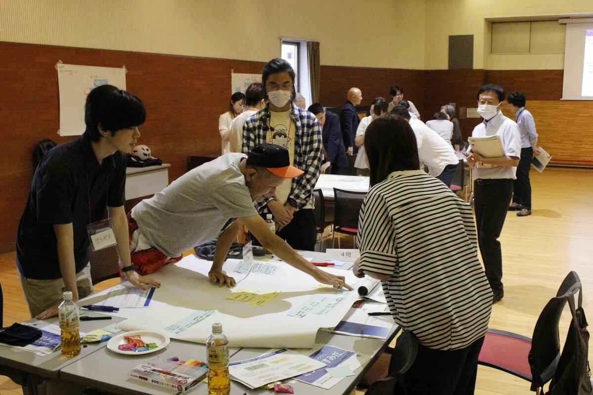 グループ内で意見共有している写真
