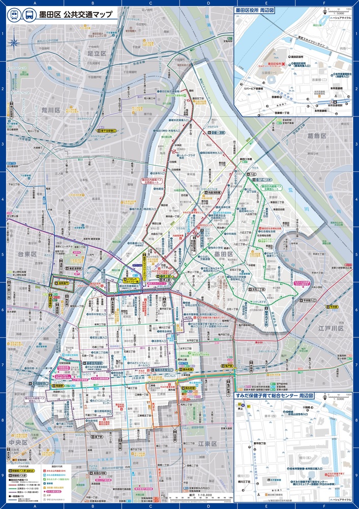 公共交通マップ地図面