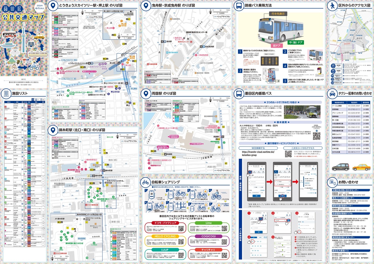 公共交通マップ概要面