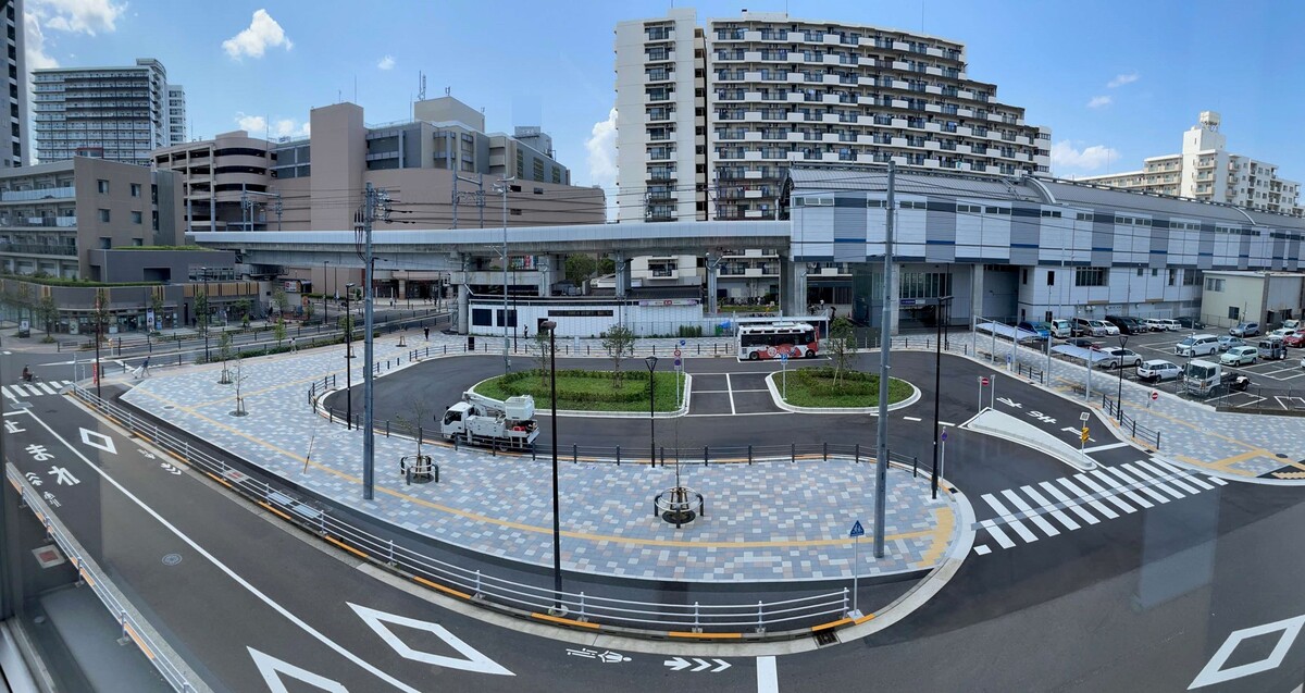 駅前交通広場の完成イメージです