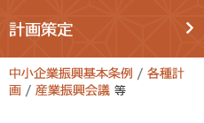 計画策定（中小企業振興基本条例 / 各種計画 / 産業振興会議 等）