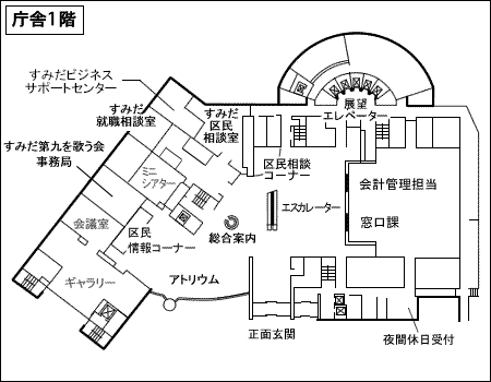 すみだ就職相談室地図