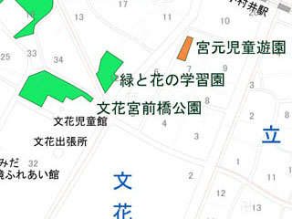 文花宮前橋公園（文花一丁目32番11号）の案内図