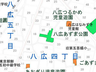 八広あずま公園（八広四丁目19番14号）の案内図