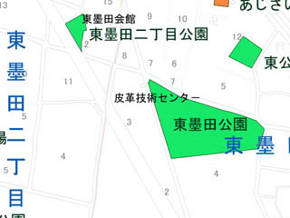 東墨田公園（東墨田三丁目4番14号）の案内図