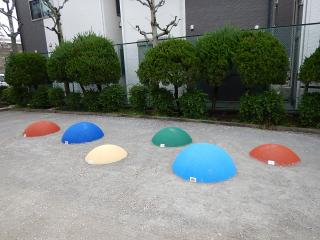 隅田東第二児童遊園のゴム遊具の写真