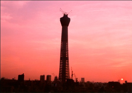 夕ぐれのスカイツリー