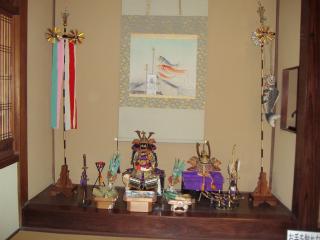 床の間の5月人形