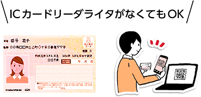 ICカードリーダライタがなくてもOK